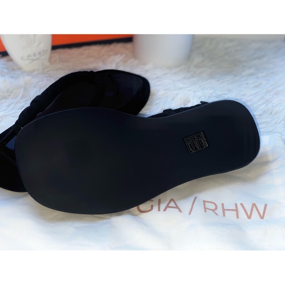 GIA Borghini x RHW Flat Thong Suede Sandals - Picture 7 of 13